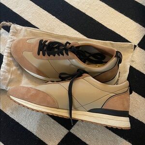 Bared Footwear Tan and Brown Sneakers